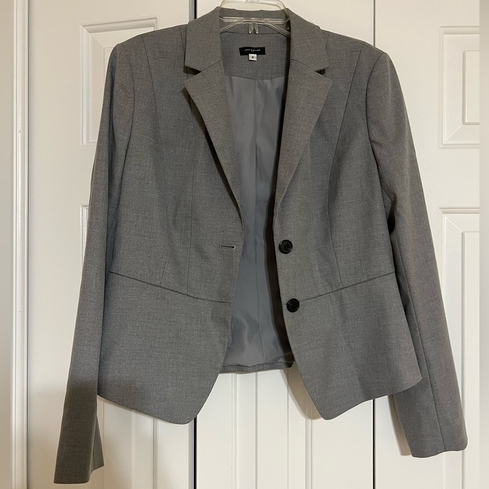 Gray Ann Taylor blazer